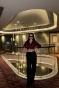 PULLU CROP KRUVAZE BLUZ - Bordo resmi